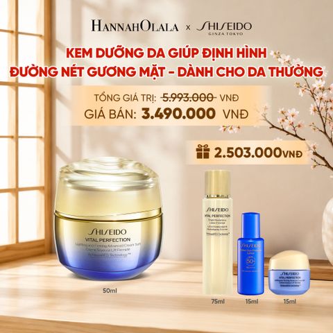  KEM DƯỠNG DA SHISEIDO VITAL PERFECTION UPLIFTING AND FIRMING ADVANCED CREAM 50ML - DEAL 12 
