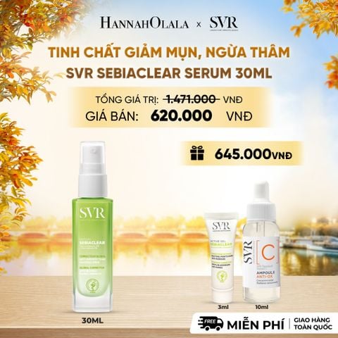  TINH CHẤT GIẢM MỤN, NGỪA THÂM VÀ MỊN DA 4 TRONG 1 SVR SEBIACLEAR SERUM 30ML - DEAL 11 - E683 