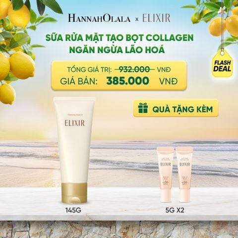 SỮA RỬA MẶT TẠO BỌT ELIXIR SUPERIEUR CLEANSING FOAM II N 145G - DEAL 11 
