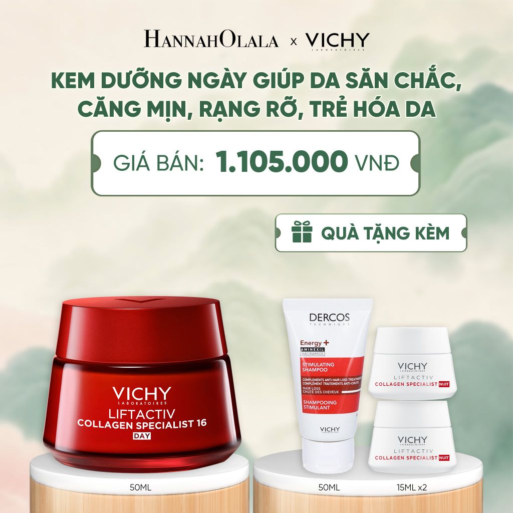  KEM DƯỠNG NGÀY VICHY COLLAGEN 16 GIÚP DA SĂN CHẮC, CĂNG MỊN, RẠNG RỠ, TRẺ HÓA DA 50ML - A1176 