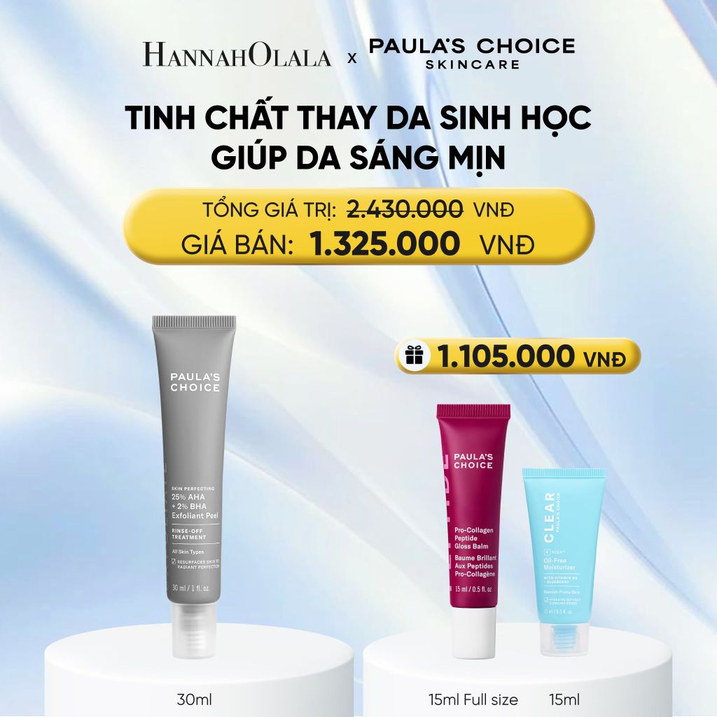  TINH CHẤT THAY DA SINH HỌC GIÚP DA SÁNG MỊN SKIN PERFECTING 25% AHA + 2% BHA EXFOLIANT PEEL 30ML - DEAL 11 - E94 