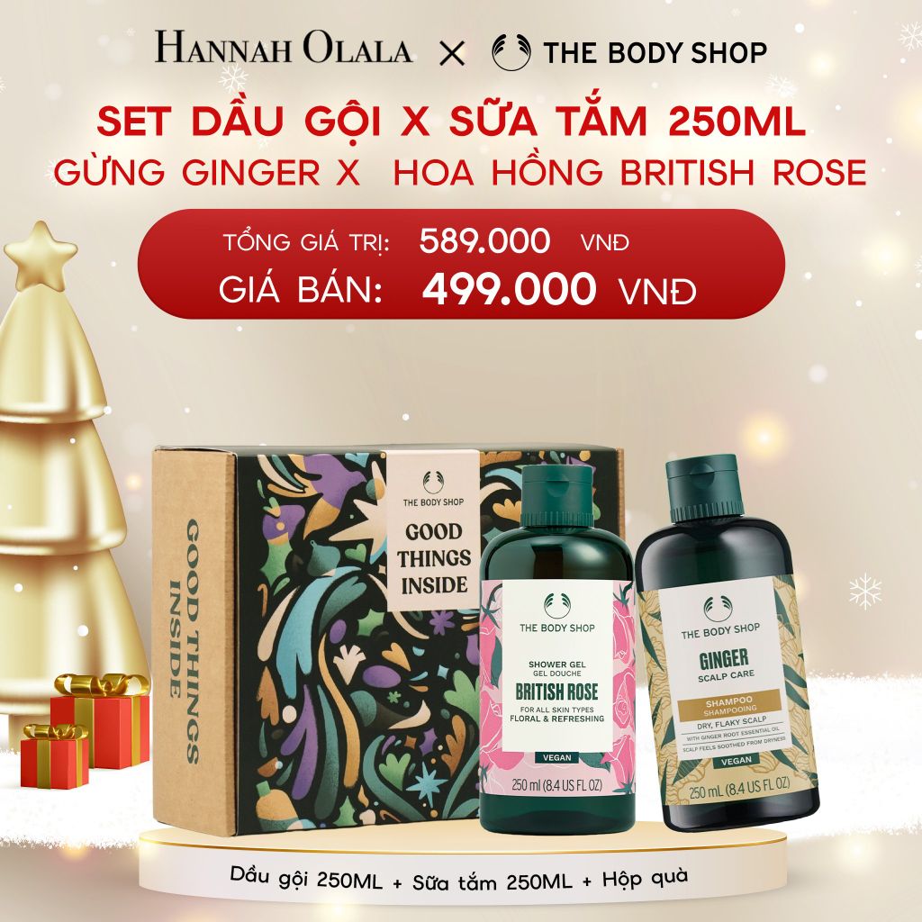  DEAL 11: COMBO DẦU GỘI GINGER 250ML & SỮA TẮM 250ML CHĂM TÓC KHOẺ DƯỠNG DA MỊN 