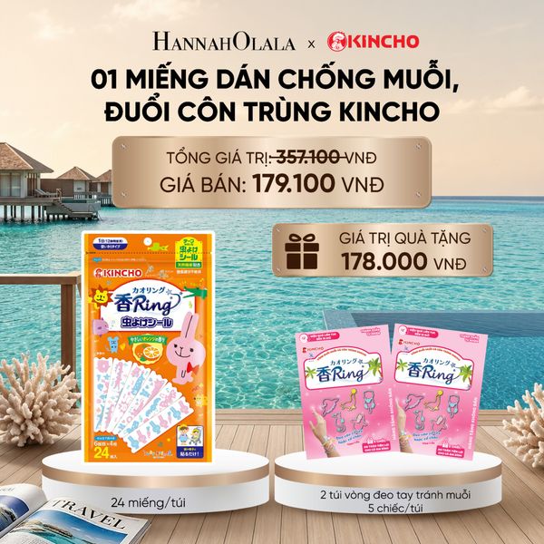 MIẾNG DÁN CHỐNG MUỖI, ĐUỔI CÔN TRÙNG KINCHO_ A1333_ D849 