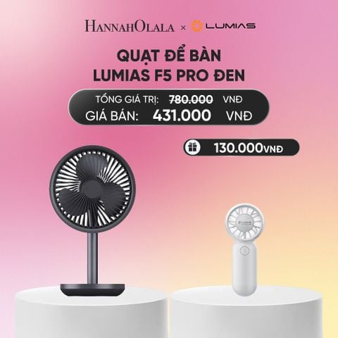  DEAL 12: QUẠT ĐỂ BÀN LUMIAS F5 PRO ĐEN_A1198 