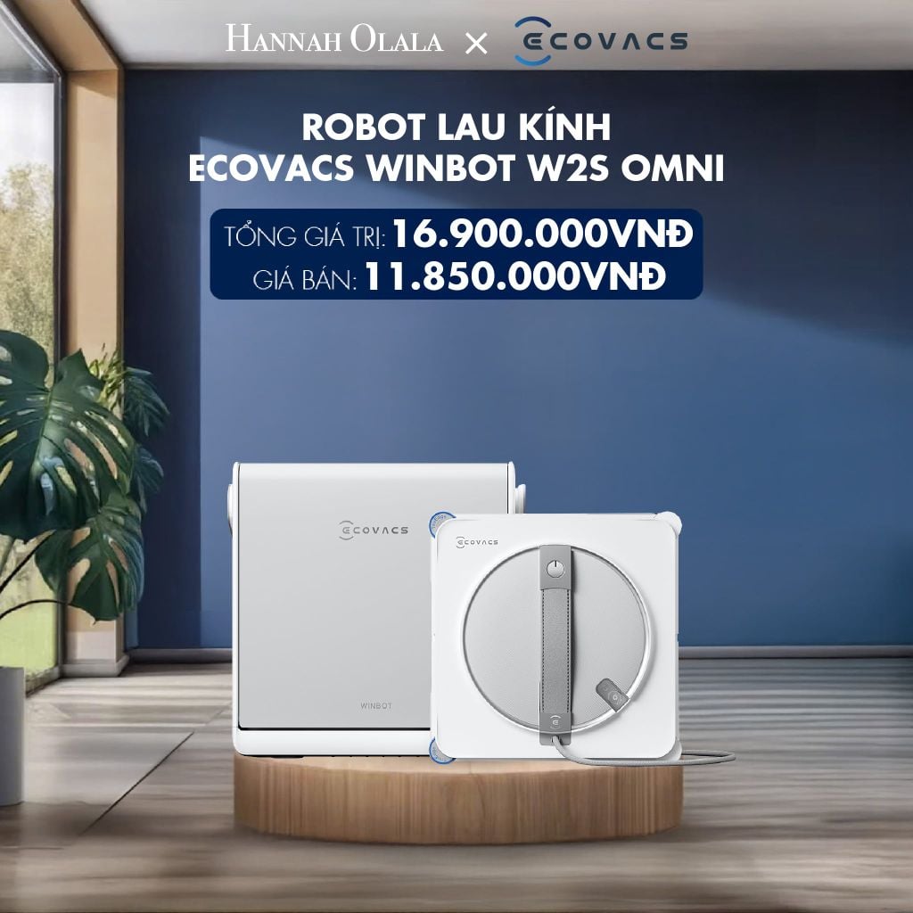  ROBOT LAU KÍNH ECOVACS WINBOT W2S OMNI - DEAL 12 