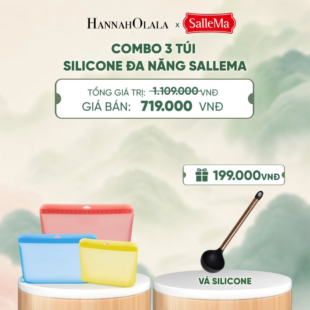  TÚI SILICONE CAO CẤP SALLEMA - DEAL 13 - A2163 