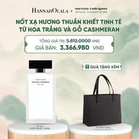  NƯỚC HOA NỮ NARCISO RODRIGUEZ PURE MUSC FOR HER EAU DE PARFUM 100ML - DEAL 12 - A1257 