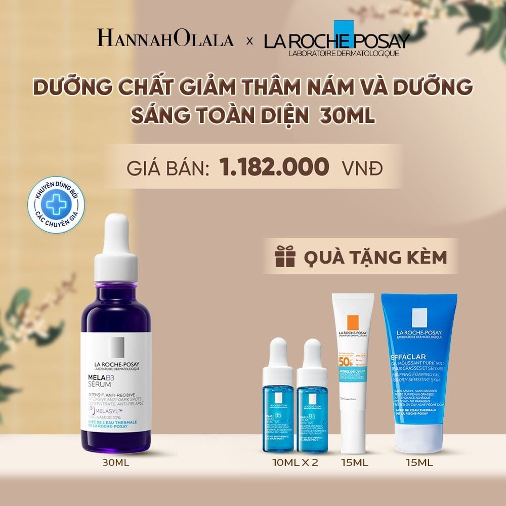  DƯỠNG CHẤT GIẢM THÂM NÁM VÀ DƯỠNG SÁNG TOÀN DIỆN LA ROCHE-POSAY MELA B3 SERUM 30ML - A936 