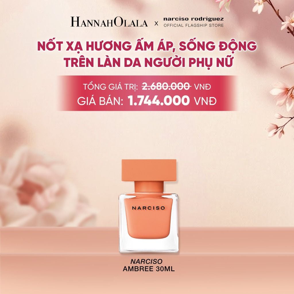  NƯỚC HOA NỮ NARCISO RODRIGUEZ NARCISO EAU DE PARFUM AMBRÉE 30ML - DEAL 12 