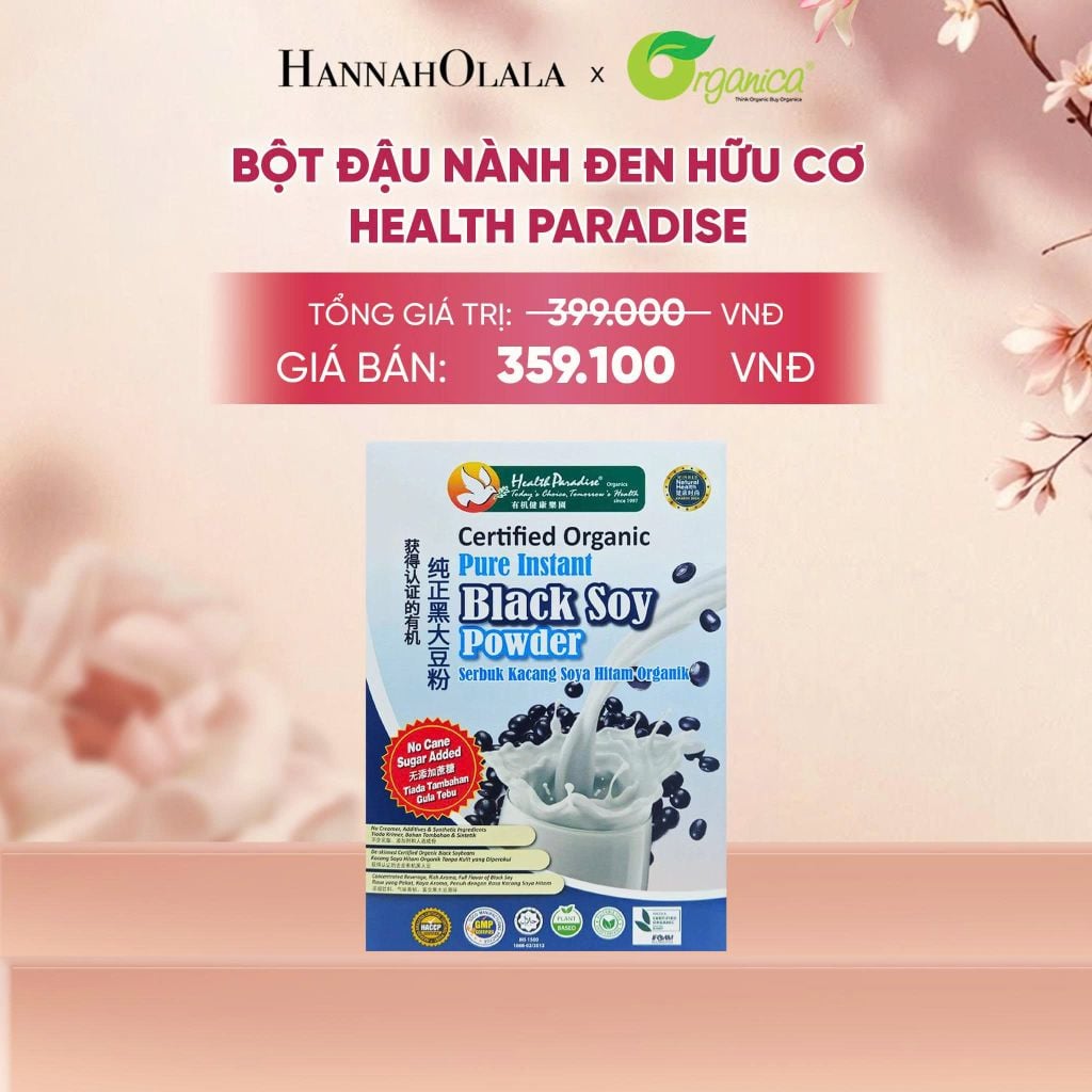  BỘT ĐẬU NÀNH ĐEN HỮU CƠ HEALTH PARADISE - A87 