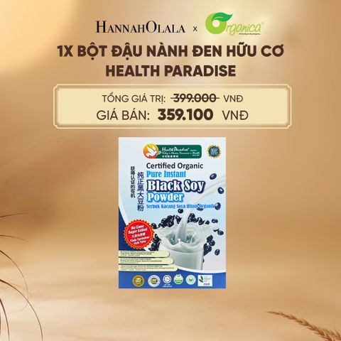  BỘT ĐẬU NÀNH ĐEN HỮU CƠ HEALTH PARADISE 500GR - E256 