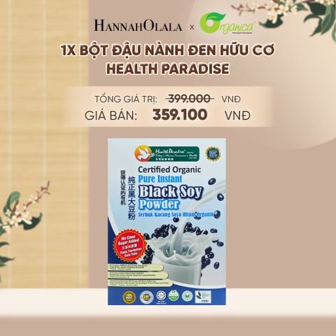  BỘT ĐẬU NÀNH ĐEN HỮU CƠ HEALTH PARADISE - A1458 