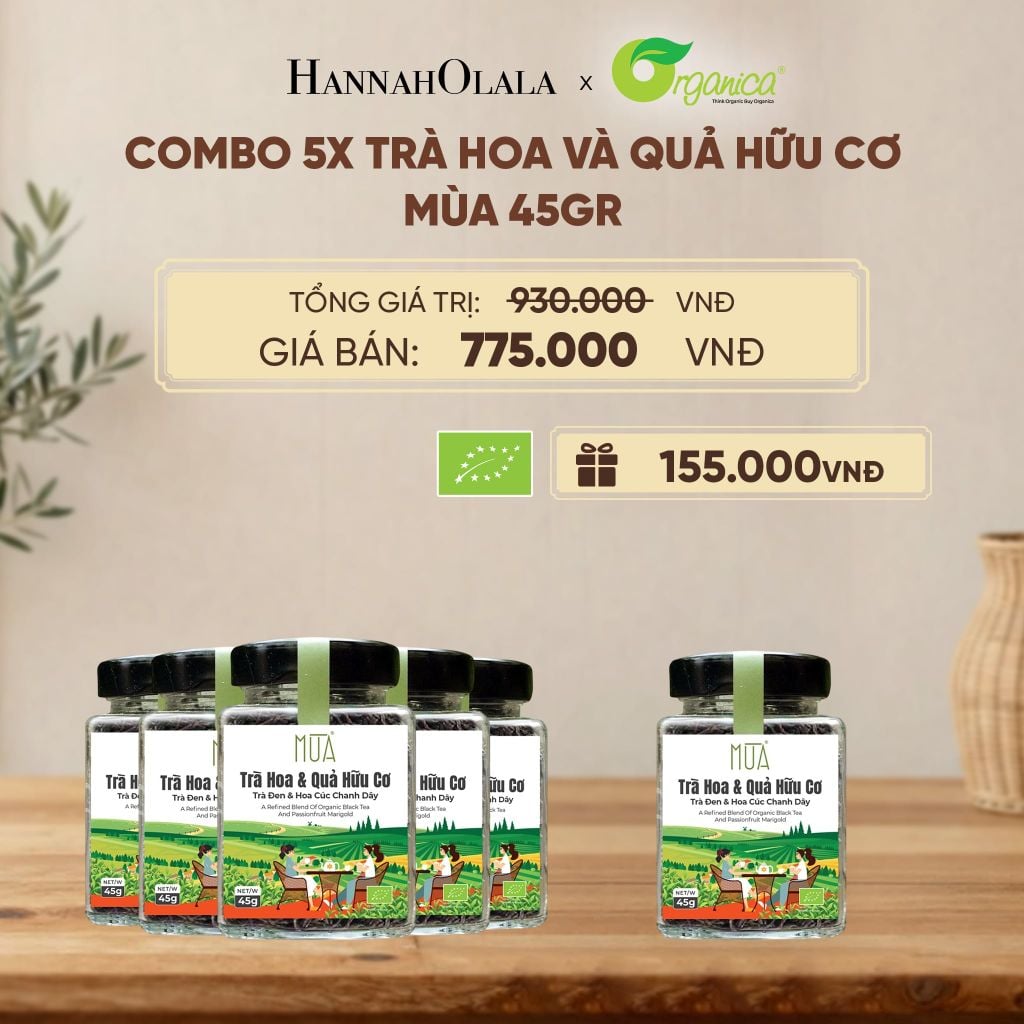  TRÀ HOA VÀ QUẢ HỮU CƠ MÙA 45GR - D268 