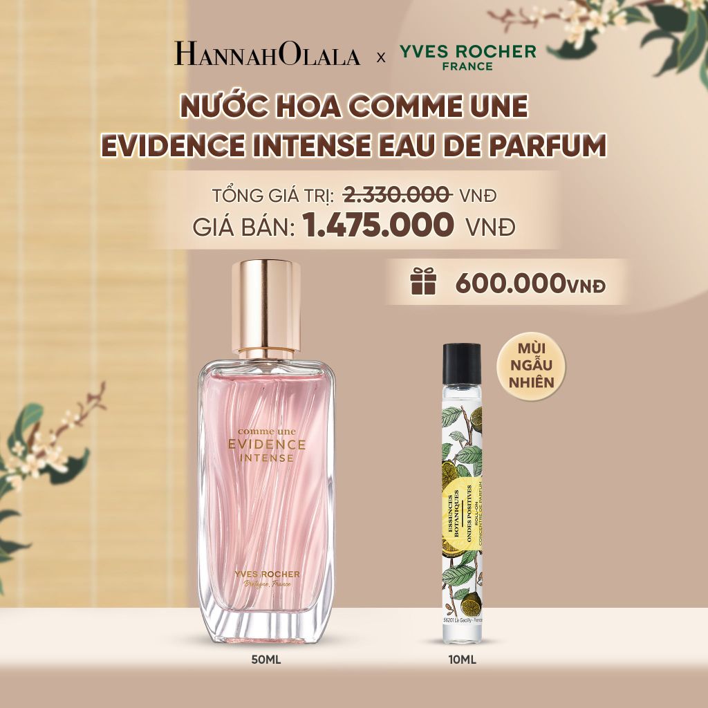  NƯỚC HOA COMME UNE EVIDENCE INTENSE EAU DE PARFUM TẶNG NƯỚC HOA LĂN MÙI NGẪU NHIÊN - A2255 