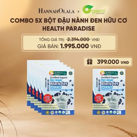  BỘT ĐẬU NÀNH ĐEN HỮU CƠ HEALTH PARADISE 500GR - E256 