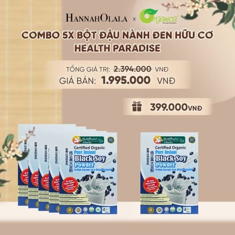  BỘT ĐẬU NÀNH ĐEN HỮU CƠ HEALTH PARADISE - A1458 