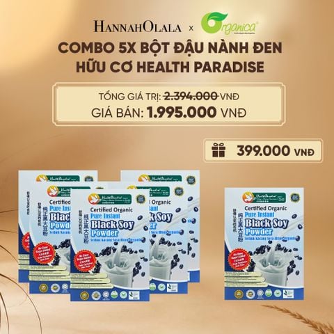  BỘT ĐẬU NÀNH ĐEN HỮU CƠ HEALTH PARADISE - DEAL 12 - E79 