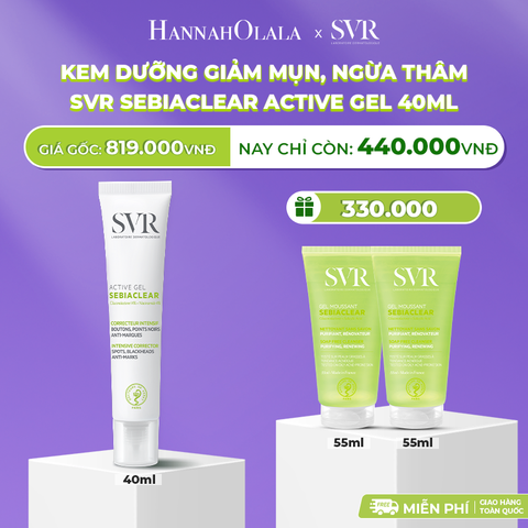  DEAL 12: KEM DƯỠNG GIẢM MỤN, NGỪA THÂM SVR SEBIACLEAR ACTIVE GEL 40ML 
