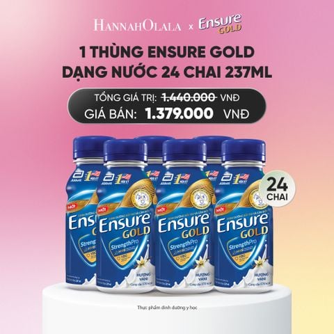  1 THÙNG ENSURE GOLD DẠNG NƯỚC 24 CHAI 237ML DEAL 2: _A1612 