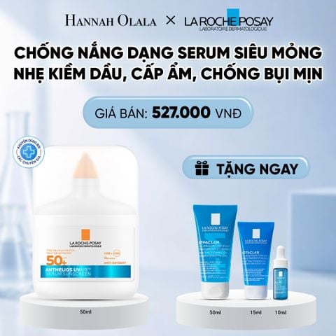  [MỚI] CHỐNG NẮNG DẠNG SERUM SIÊU MỎNG NHẸ KIỀM DẦU 16H CẤP ẨM 24H CHỐNG BỤI MỊN ANTHELIOS UVAIR SPF50+ 50ML DEAL 12: 