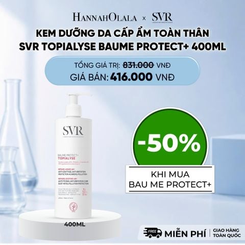  KEM DƯỠNG DA CẤP ẨM TOÀN THÂN SVR TOPIALYSE BAUME PROTECT+ 400ML - DEAL 12 