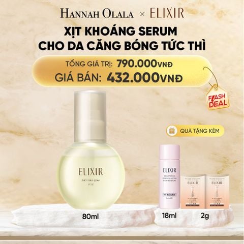  XỊT KHOÁNG DƯỠNG ẨM TỨC THÌ ELIXIR SUPERIEUR LUMINOUS GLOW MIST 80ML - DEAL 12 
