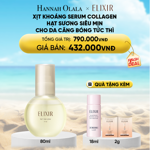  DEAL 12: XỊT KHOÁNG DƯỠNG ẨM TỨC THÌ ELIXIR SUPERIEUR LUMINOUS GLOW MIST 80ML 