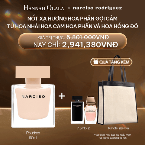  DEAL 12:  NƯỚC HOA NỮ NARCISO RODRIGUEZ NARCISO EAU DE PARFUM POUDREE 90ML 