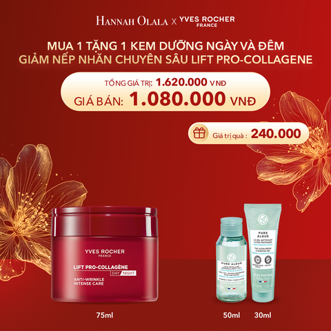  DEAL 15: MUA 1 TẶNG 1 KEM DƯỠNG NGÀY VÀ ĐÊM GIẢM NẾP NHĂN CHUYÊN SÂU LIFT PRO-COLLAGENE TẶNG SỮA RỬA MẶT 