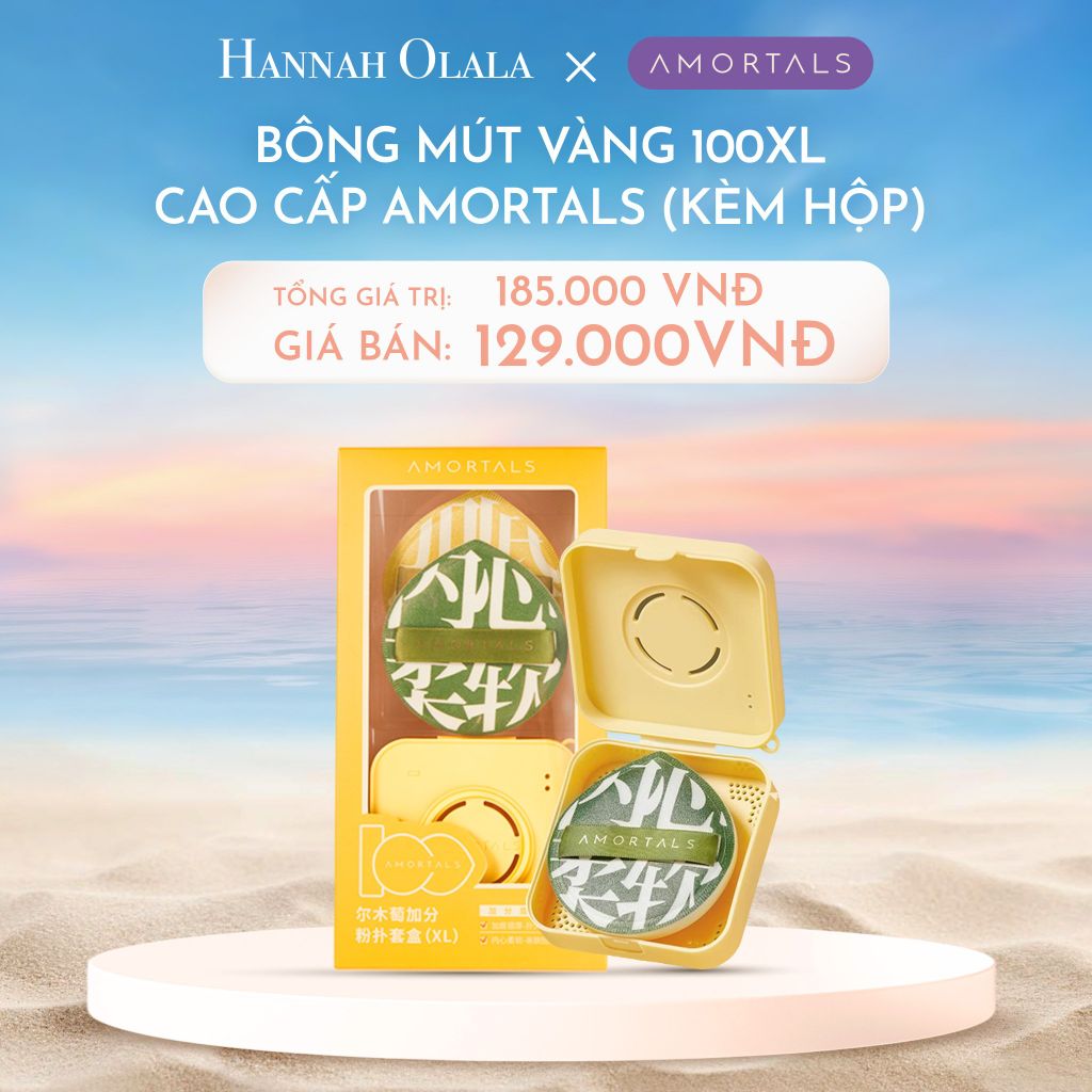  C1123_DEAL 12:BÔNG MÚT VÀNG CAO CẤP AMORTALS (KÈM HỘP) 