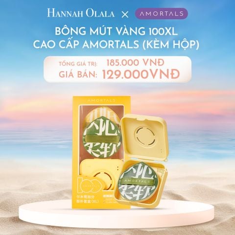  C1123_DEAL 12:BÔNG MÚT VÀNG CAO CẤP AMORTALS (KÈM HỘP) 
