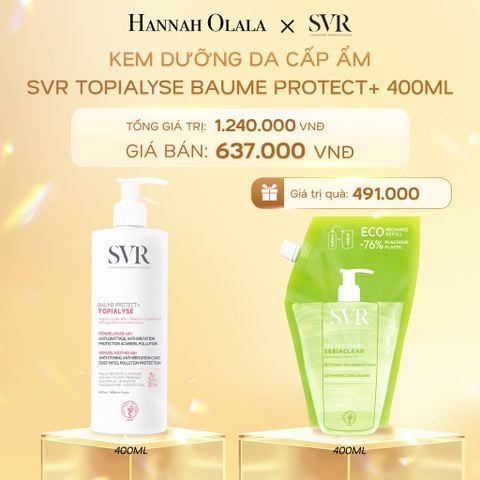  K12_DEAL 12: KEM DƯỠNG DA CẤP ẨM TOÀN THÂN SVR TOPIALYSE BAUME PROTECT+ 400ML 