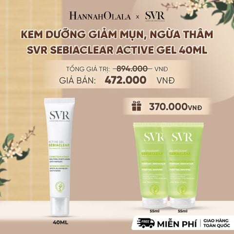  KEM DƯỠNG GIẢM MỤN, NGỪA THÂM SVR SEBIACLEAR ACTIVE GEL 40ML - DEAL 14 - A2009 