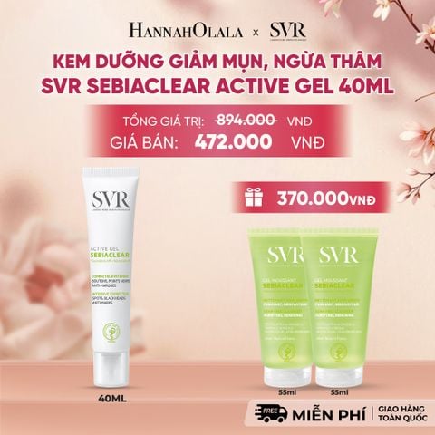  KEM DƯỠNG GIẢM MỤN, NGỪA THÂM SVR SEBIACLEAR ACTIVE GEL 40ML - DEAL 14 - A492 