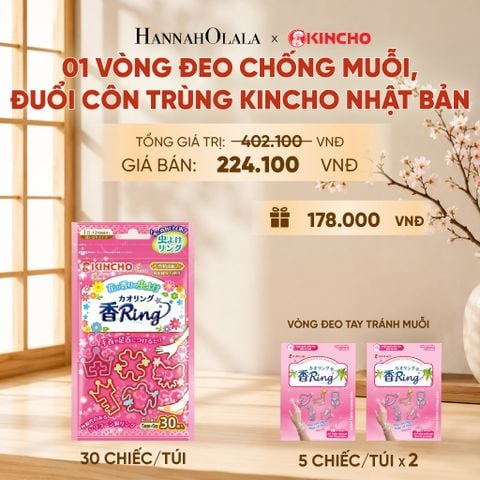  VÒNG ĐEO CHỐNG MUỖI, ĐUỔI CÔN TRÙNG KINCHO NHẬT BẢN 