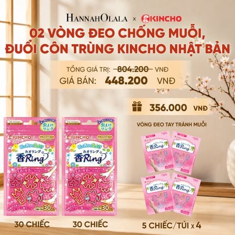  VÒNG ĐEO CHỐNG MUỖI, ĐUỔI CÔN TRÙNG KINCHO NHẬT BẢN 