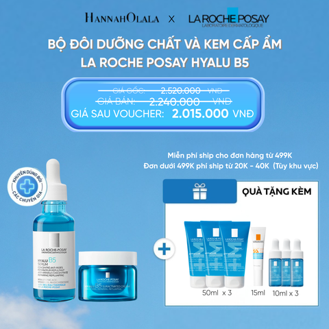  D19: FD DEAL 12: BỘ ĐÔI DƯỠNG CHẤT VÀ KEM CẤP ẨM LA ROCHE POSAY HYALU B5 