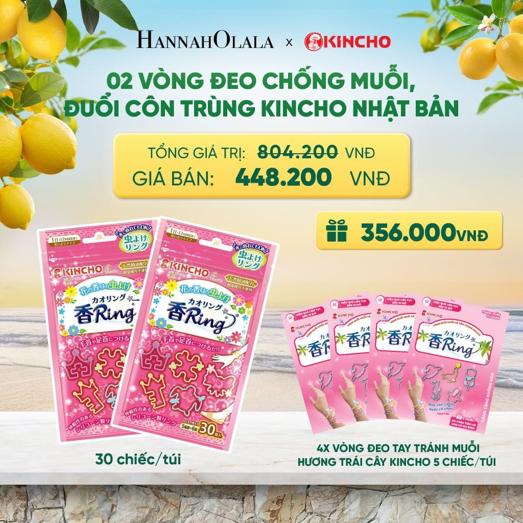  VÒNG ĐEO CHỐNG MUỖI, ĐUỔI CÔN TRÙNG KINCHO NHẬT BẢN - A1416 