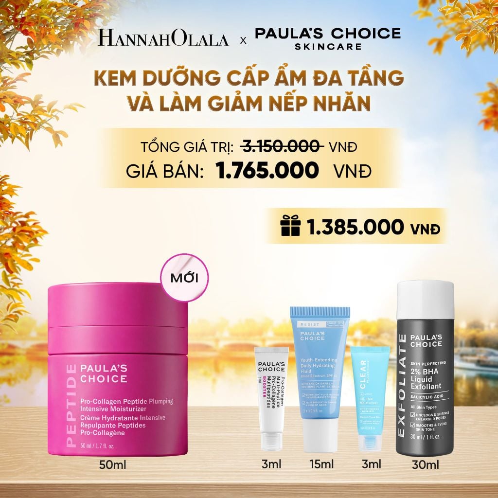  KEM DƯỠNG CẤP ẨM ĐA TẦNG VÀ LÀM GIẢM NẾP NHĂN PRO-COLLAGEN PEPTIDE PLUMPING INTENSIVE MOISTURIZER 50ML + QUÀ TẶNG - DEAL 12 - E23 