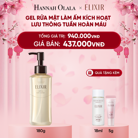 DEAL 12: GEL RỬA MẶT SẠCH SÂU, DƯỠNG ẨM ELIXIR CLARIFYING WARM CLEANSER 