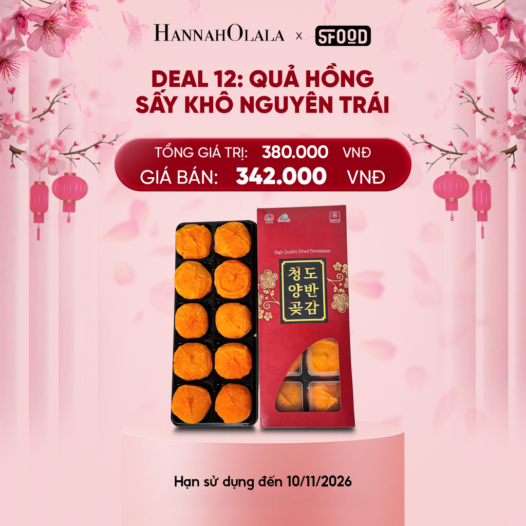  DEAL 12: QUẢ HỒNG SẤY KHÔ NGUYÊN TRÁI [CHỈ GIAO KHU VỰC TP.HCM] 