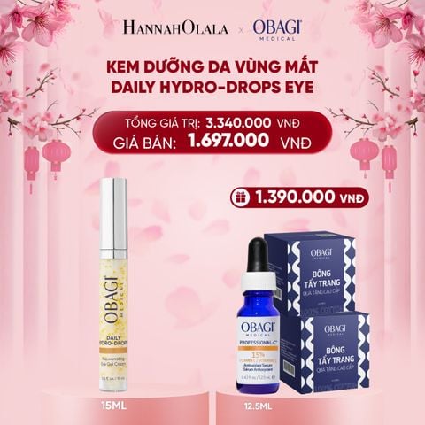  DEAL 12: KEM DƯỠNG DA VÙNG MẮT DAILY HYDRO-DROPS EYE GEL​ 15ML 