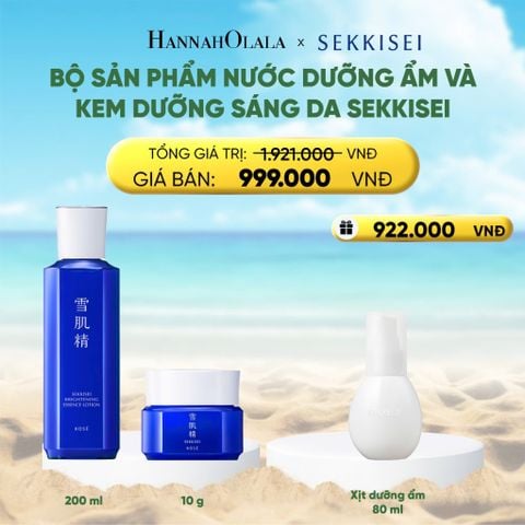 DEAL 12: BỘ SẢN PHẨM NƯỚC DƯỠNG ẨM VÀ KEM DƯỠNG SÁNG DA SEKKISEI 