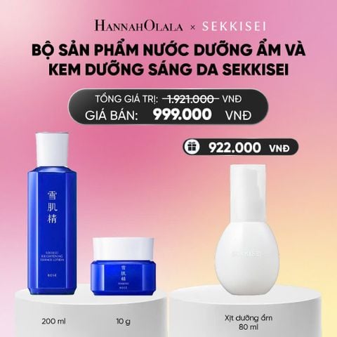  BỘ SẢN PHẨM NƯỚC DƯỠNG ẨM VÀ KEM DƯỠNG SÁNG DA SEKKISEI_A581 