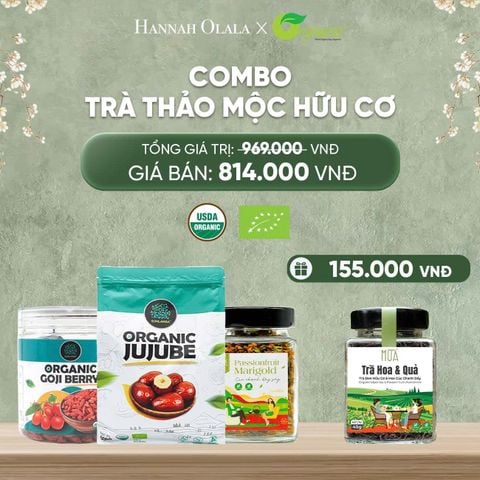  DEAL 12: COMBO TRÀ THẢO MỘC HỮU CƠ 