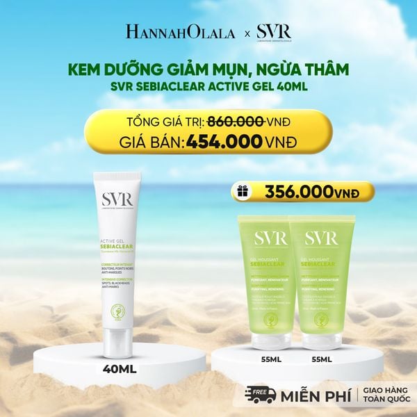  KEM DƯỠNG GIẢM MỤN, NGỪA THÂM SVR SEBIACLEAR ACTIVE GEL 40ML 