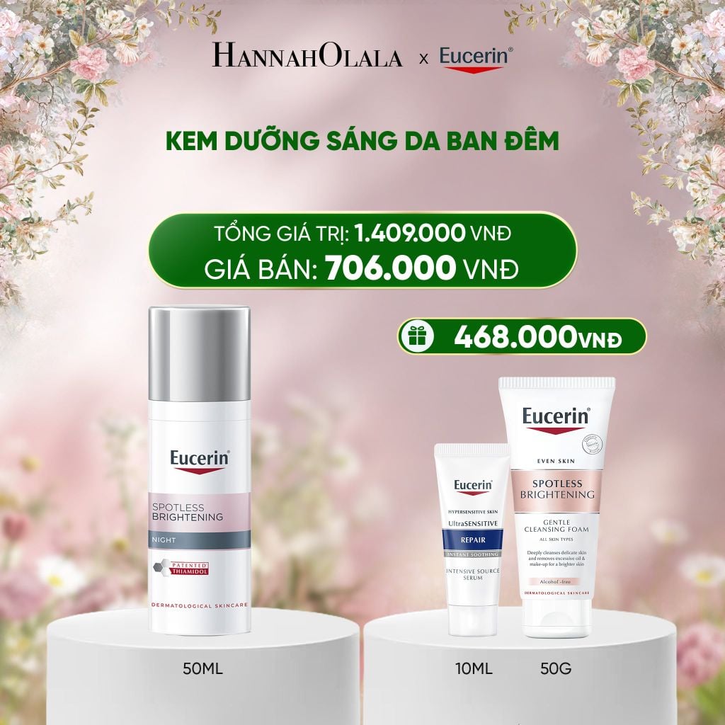  DEAL 12: KEM DƯỠNG SÁNG DA BAN ĐÊM EUCERIN SPOTLESS BRIGHTENING NIGHT CREAM 50ML 