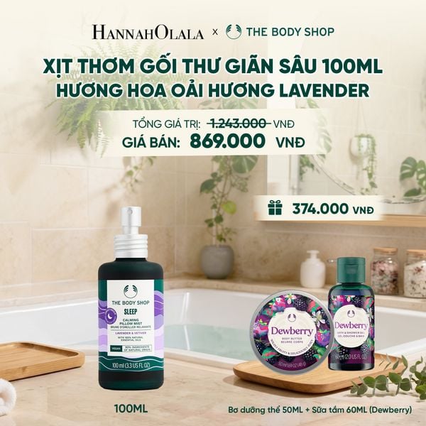  XỊT THƠM GỐI HƯƠNG HOA OẢI HƯƠNG LAVENDER SLEEP CALMING PILLOW MIST 100ML - M12 
