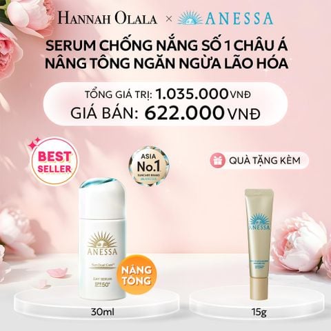  E353: BU 6: SERUM CHỐNG NẮNG DƯỠNG DA NÂNG TÔNG NGĂN NGỪA LÃO HÓA ANESSA DAY SERUM SPF50+ PA++++ 30ML 