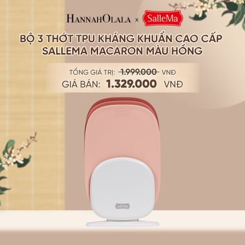  BỘ 3 THỚT TPU KHÁNG KHUẨN CAO CẤP SALLEMA MACARON - DEAL 13 - A1983 